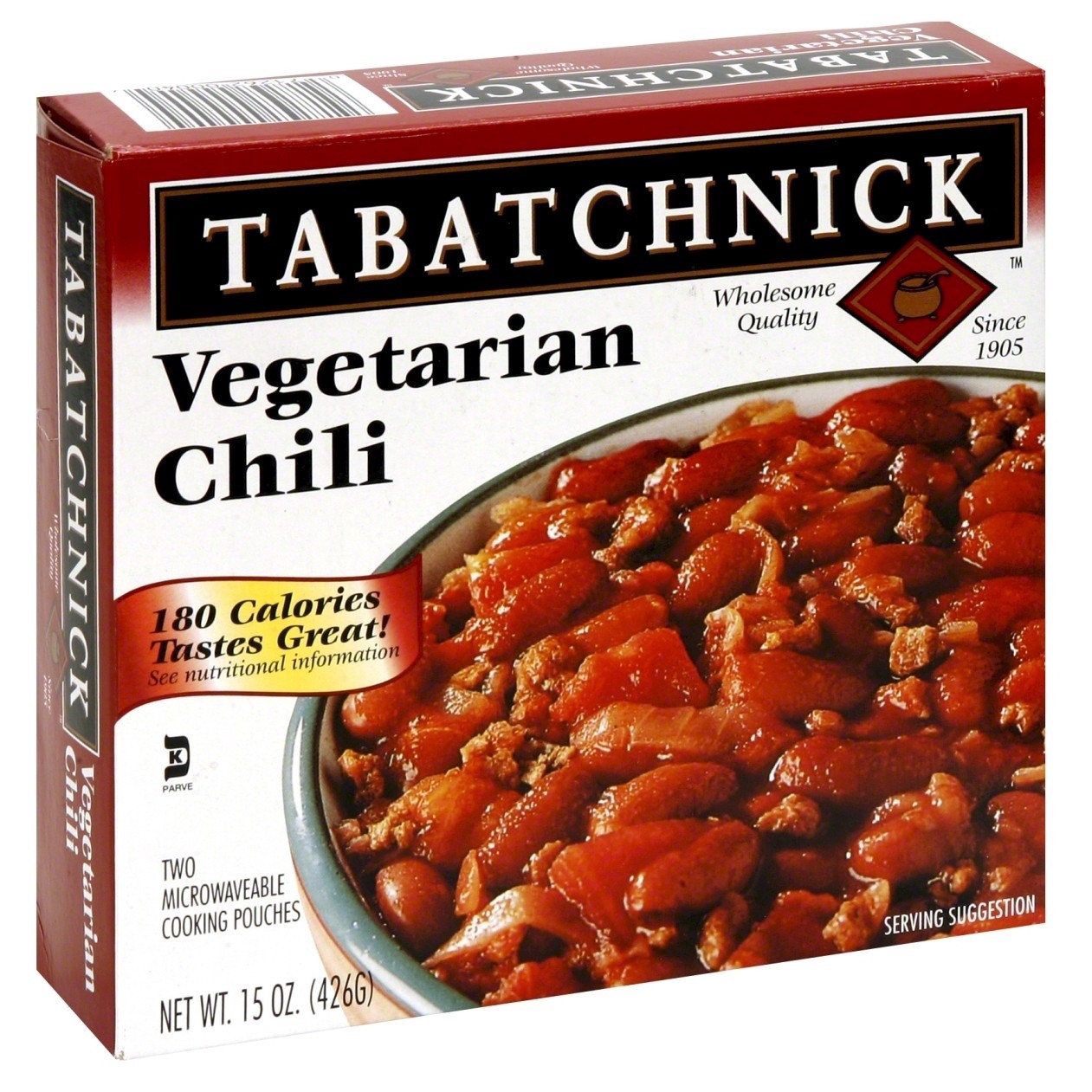 slide 1 of 1, Tabatchnick Frozen Chili Vegetarian, 15 oz