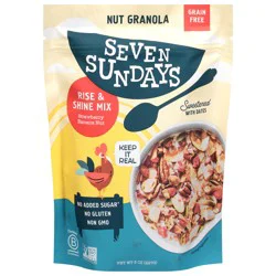Seven Sundays Grain Free Strawberry Banana Nut Granola 8 oz