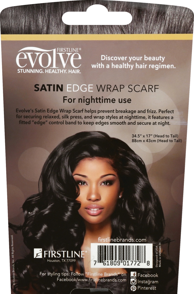 Evolve Satin Edge Wrap Scarf 1 ct