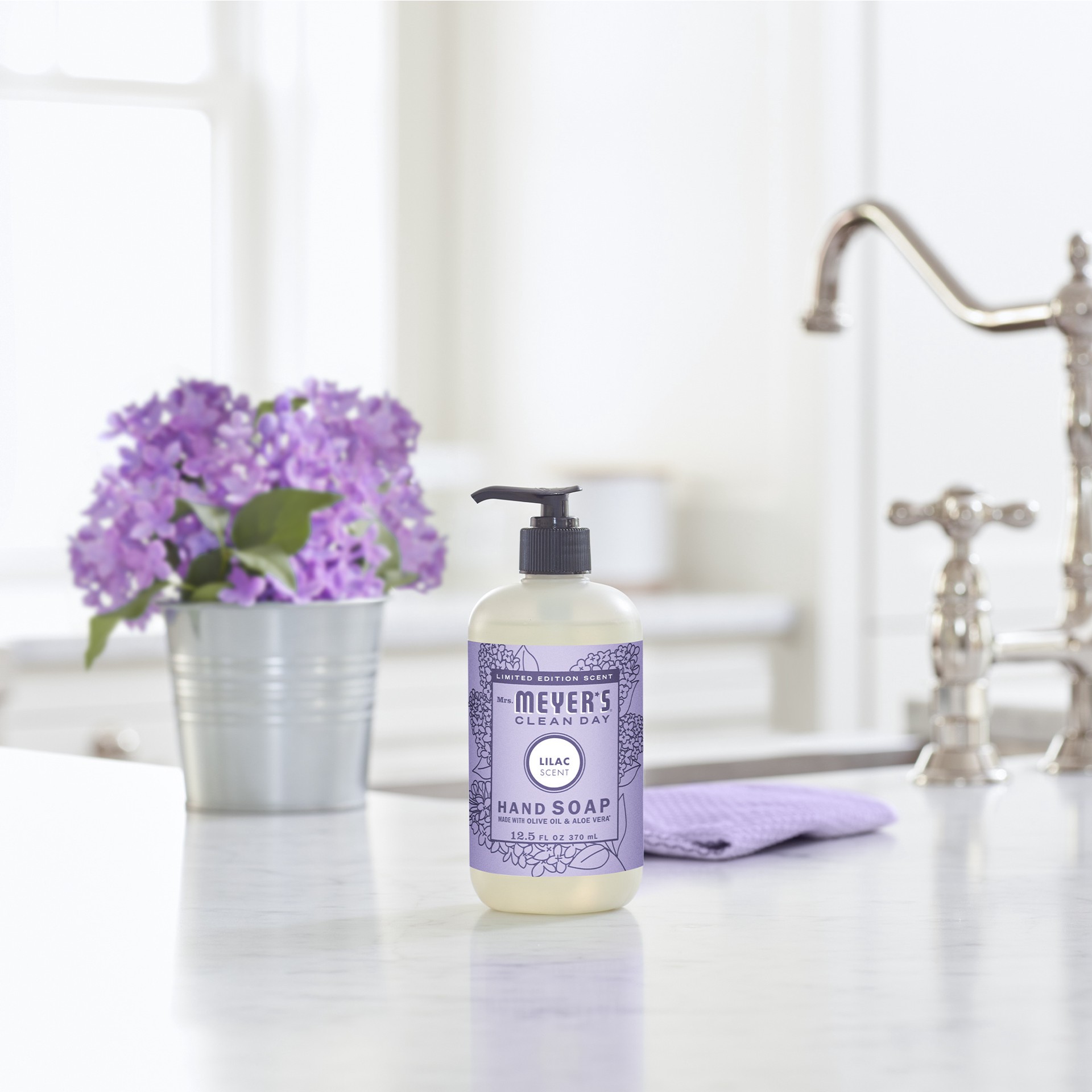 slide 4 of 9, Mrs. Meyer's 12.5-fl oz Lilac Hand Soap, 12.50 fl oz
