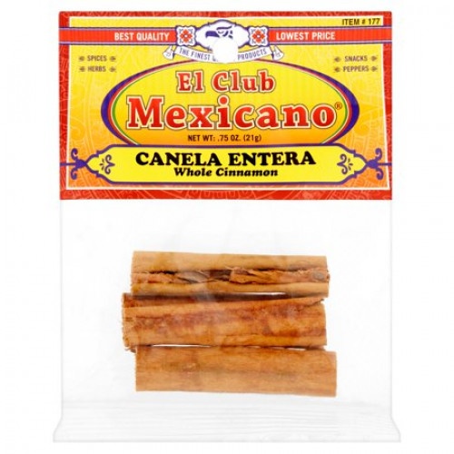 slide 1 of 1, El Club Mexicano Canela Entera Whole Cinnamon, 0.75 oz