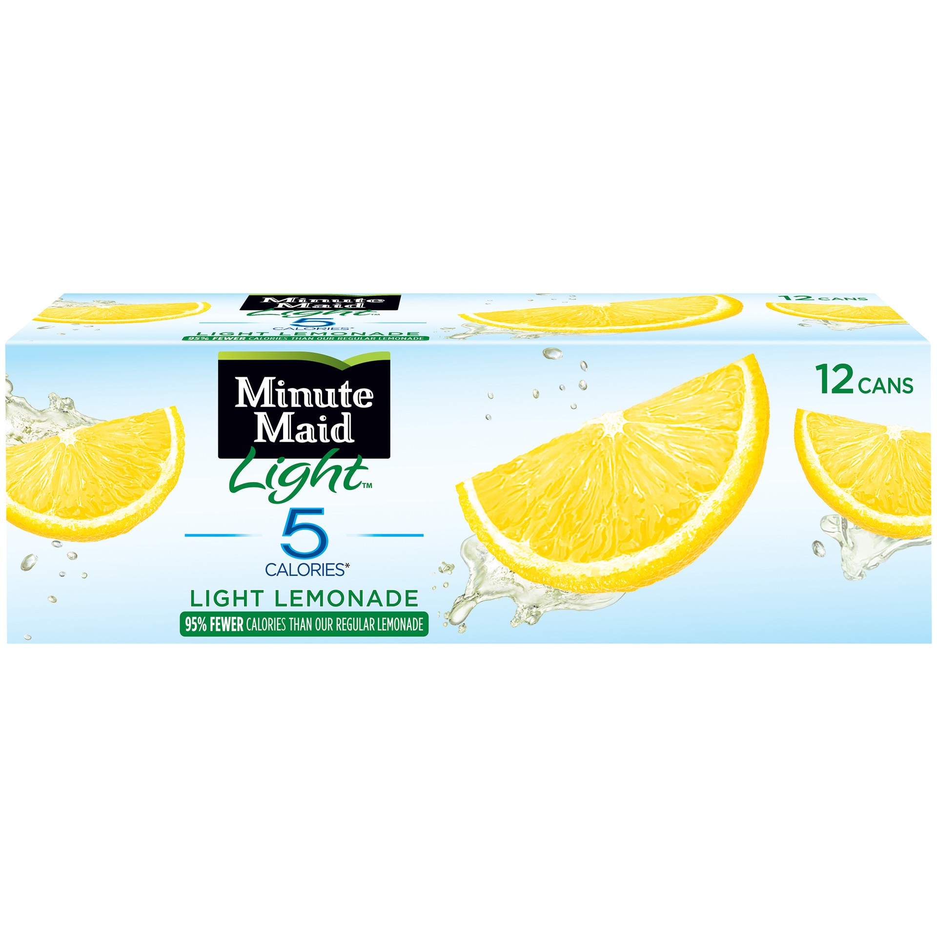 slide 4 of 5, Minute Maid Light Lemonade Fruit Drink, 12 fl oz, 12 Pack, 144 fl oz