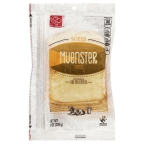 slide 1 of 2, Harris Teeter Sliced Muenster Cheese, 8 oz