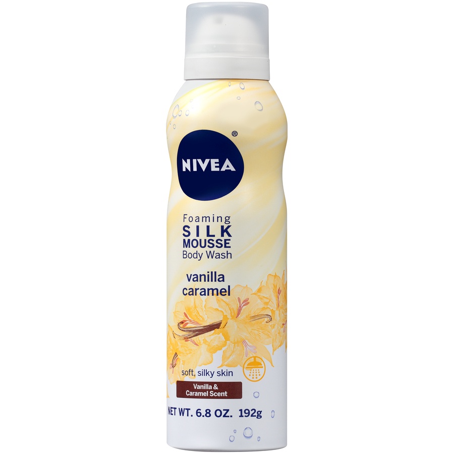 Nivea Vanilla Caramel Foaming Silk Mousse Body Wash 6.8 oz Shipt