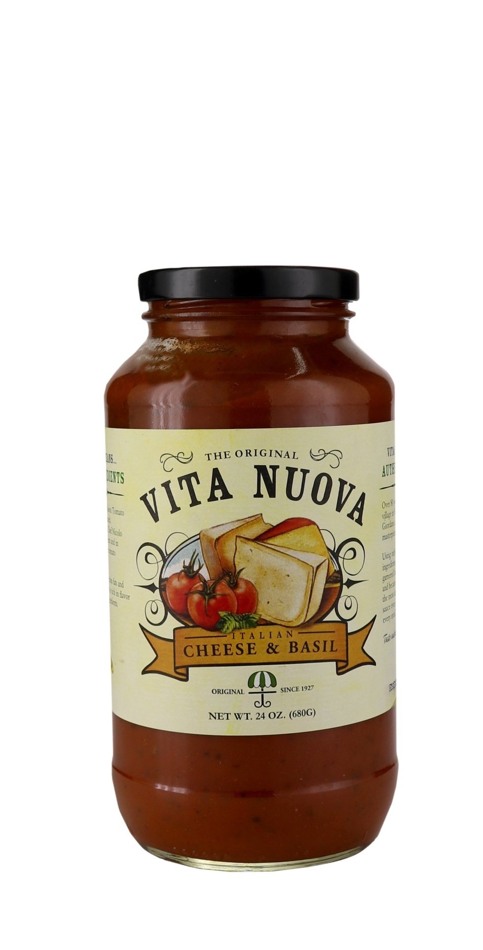 slide 1 of 1, Vita Nuova Cheese & Basil Sauce, 24 oz