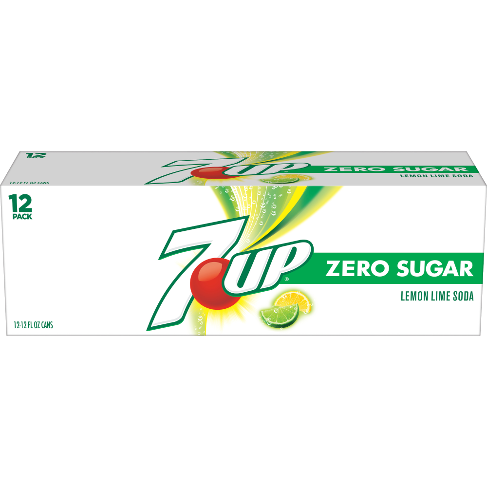 slide 1 of 3, 7UP Zero Sugar, 12 ct; 12 fl oz