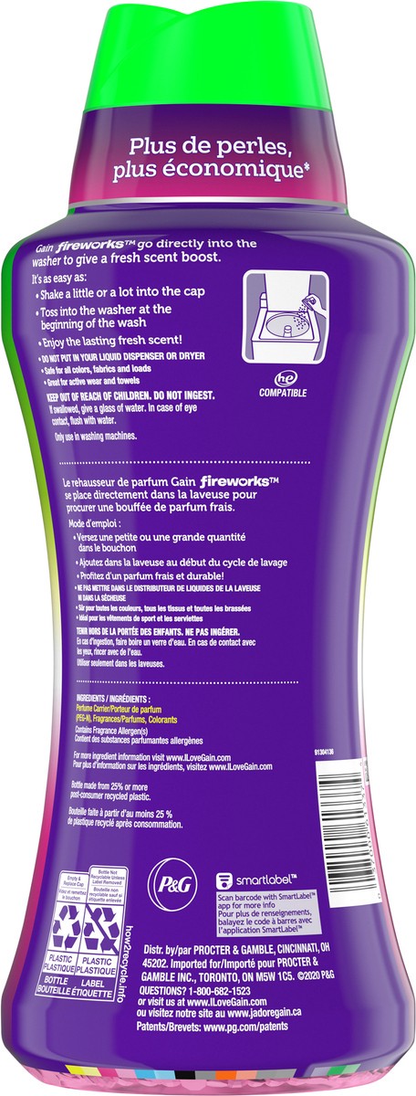 slide 3 of 4, Gain Fireworks In-Wash Scent Booster Beads, Moonlight Breeze, 26.5 oz, 26.5 oz