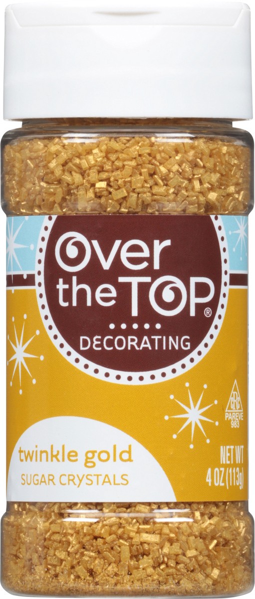 slide 1 of 10, Over The Top Decorating Twinkle Gold Sugar Crystals 4 oz, 4 oz