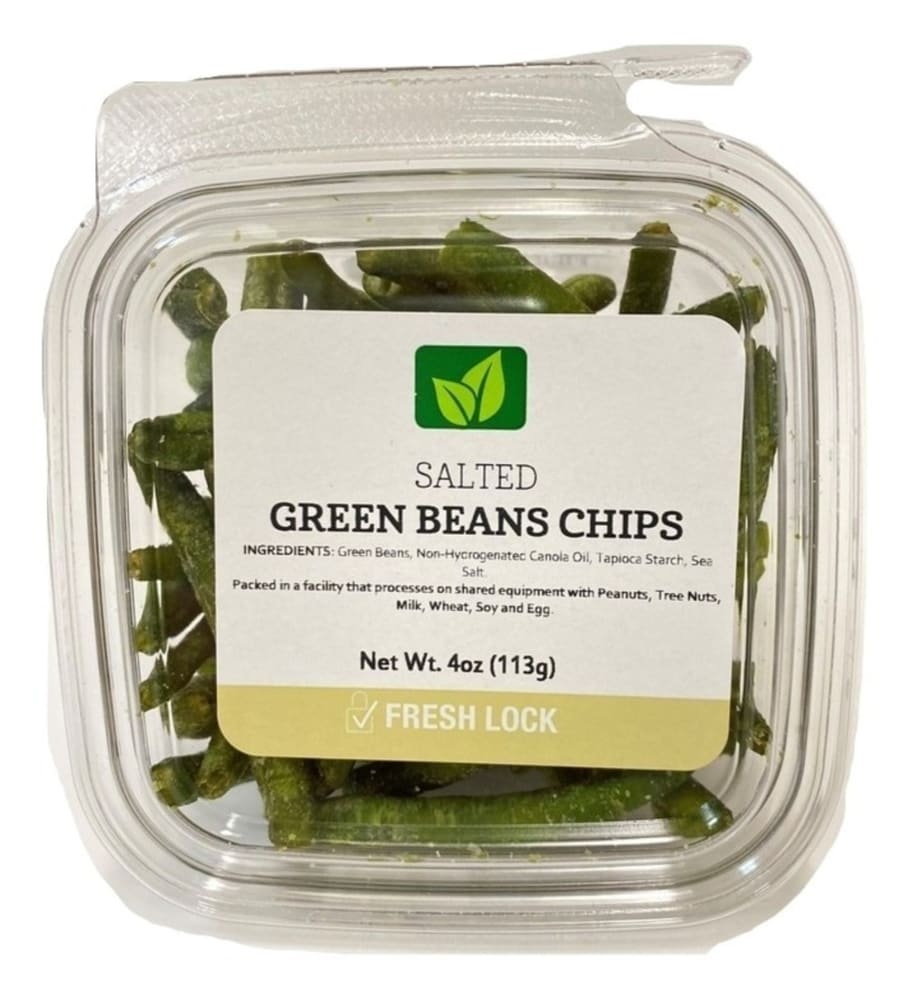 slide 1 of 1, Torn & Glasser Salted Green Bean Chips, 4 oz