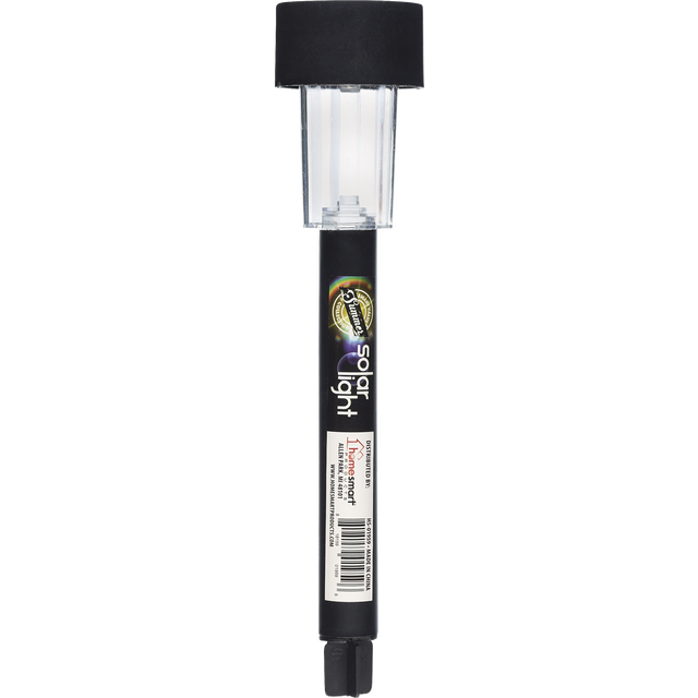 slide 1 of 1, Sv Solar Light Plastic Black, 1 ct
