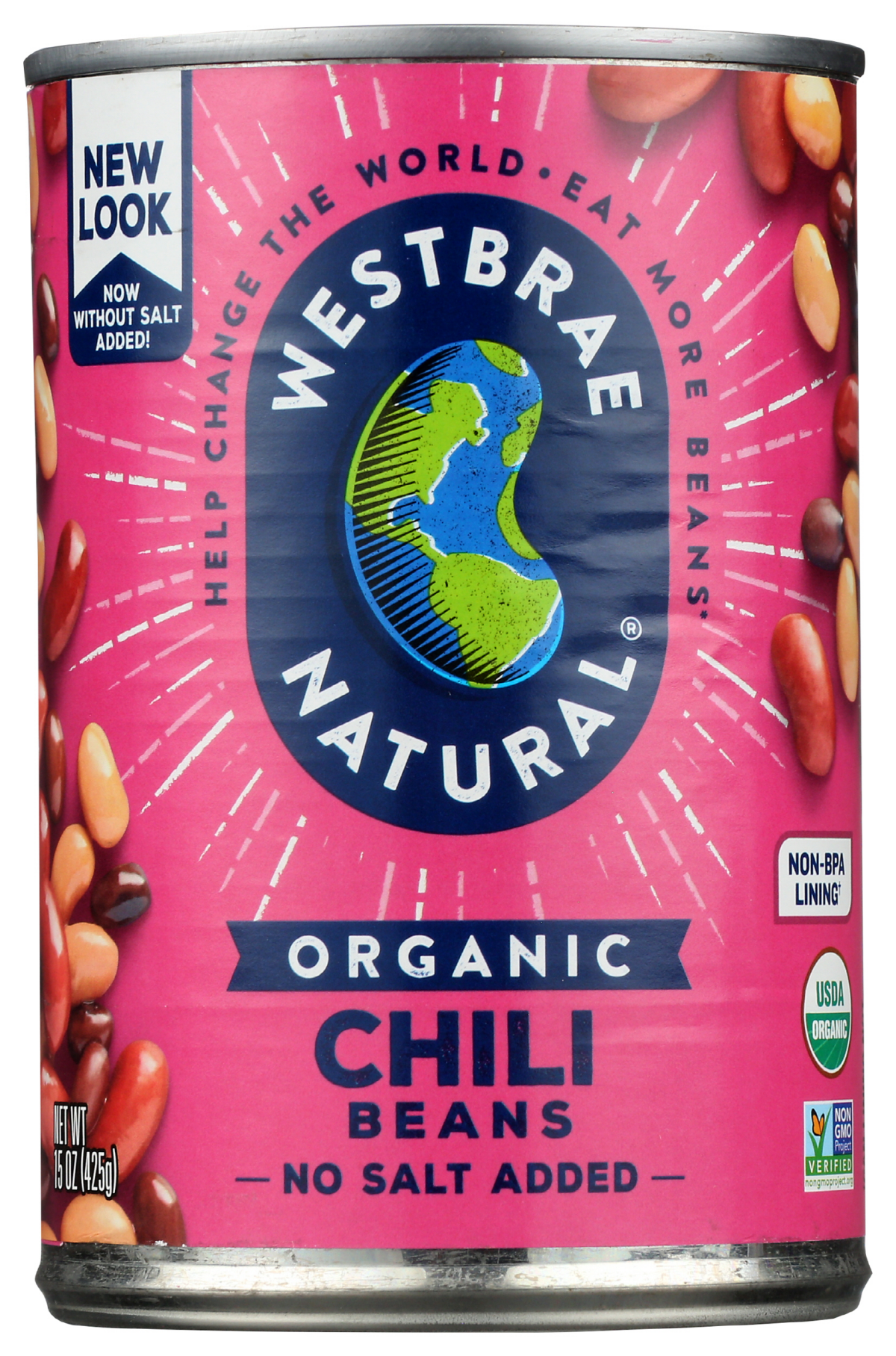 slide 1 of 10, Westbrae Natural Organic Chili Beans, 15 oz