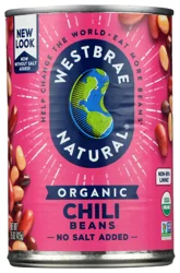 Westbrae Natural Organic Chili Beans 15 oz. Can