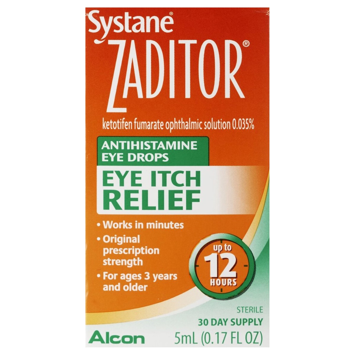 slide 1 of 31, Zaditor Antihistamine Eye Drops, 5 mL, 0.17 fl oz
