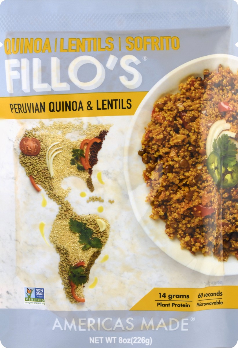 slide 2 of 6, Fillos Peruvian Quinoa & Lentils, 8 oz