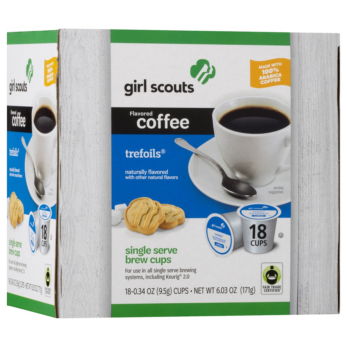 slide 2 of 9, Girl Scouts Single Serve Brew Cups 100% Arabica Coffee 18.0 ea, 18 ct