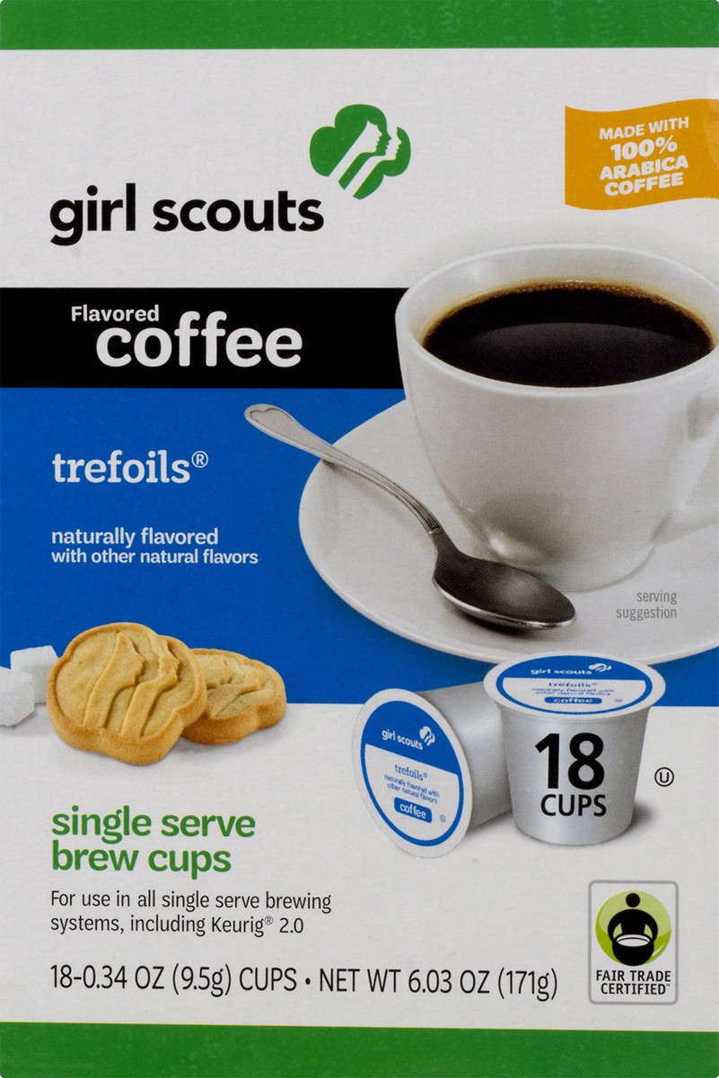 slide 7 of 9, Girl Scouts Single Serve Brew Cups 100% Arabica Coffee 18.0 ea, 18 ct