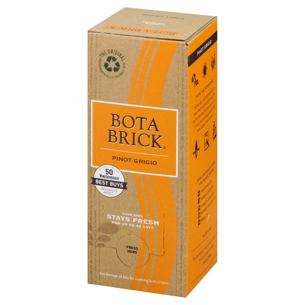 slide 5 of 11, Bota Box Pinot Grigio, 1.5 liter