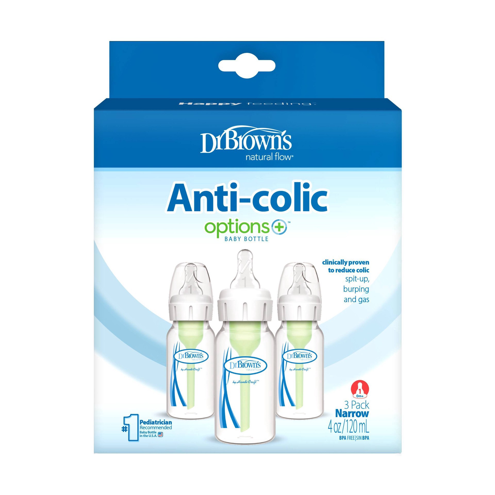 slide 15 of 18, Dr. Brown's Dr. Brown''s Options+ Anti-Colic Baby Bottles - 4oz - 3pk, 3 ct; 4 oz