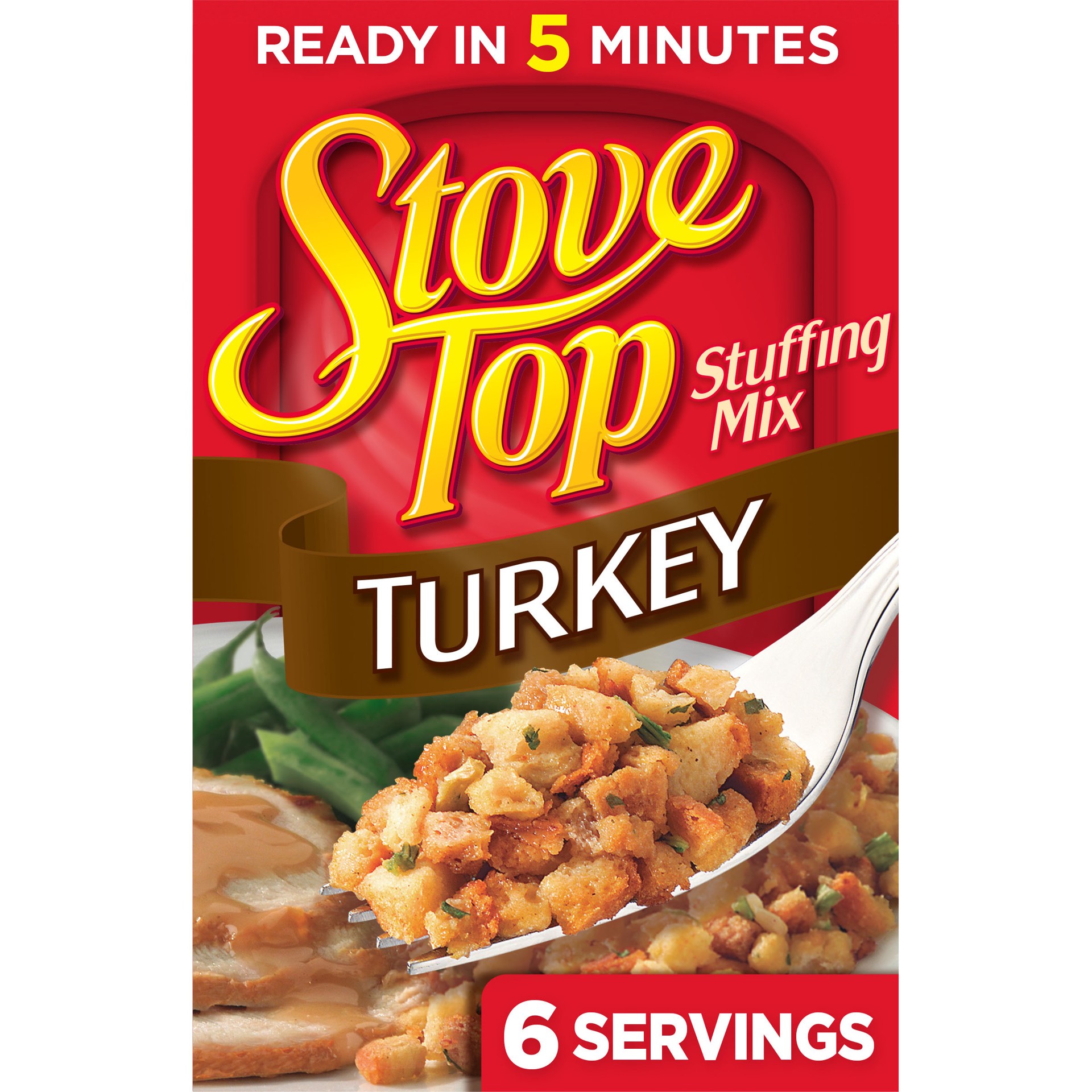 slide 1 of 9, Stove Top Stuffing Mix For Turkey, 6 oz