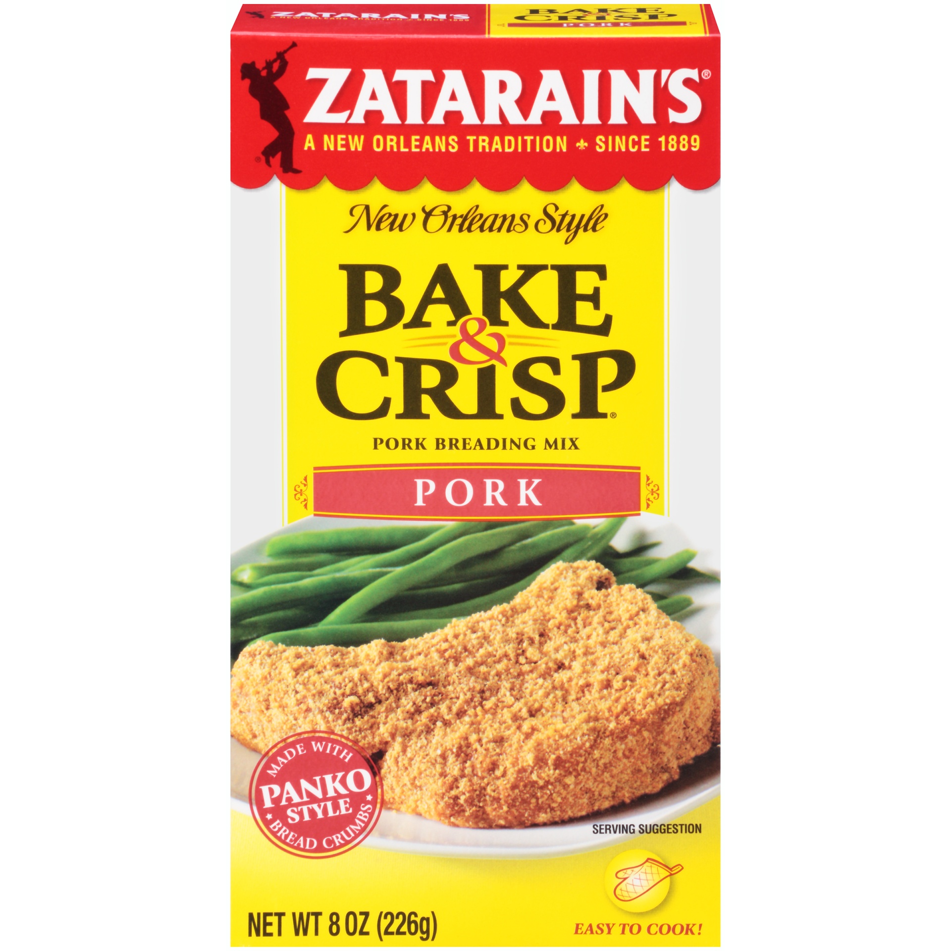slide 1 of 2, Zatarain's Bake & Crisp Pork Breading Mix, 8 oz