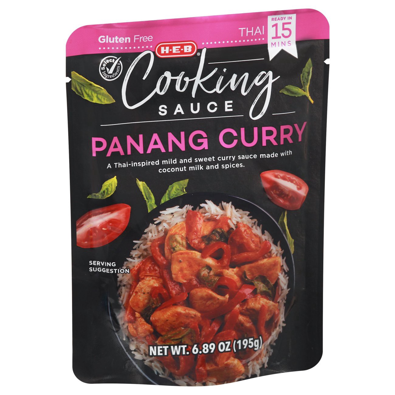 slide 1 of 1, H-E-B Panang Curry Cooking Sauce, 6.89 oz