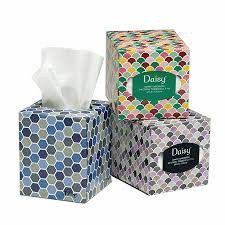 slide 1 of 1, Daisy Facial Tissue Cube, 84 ct