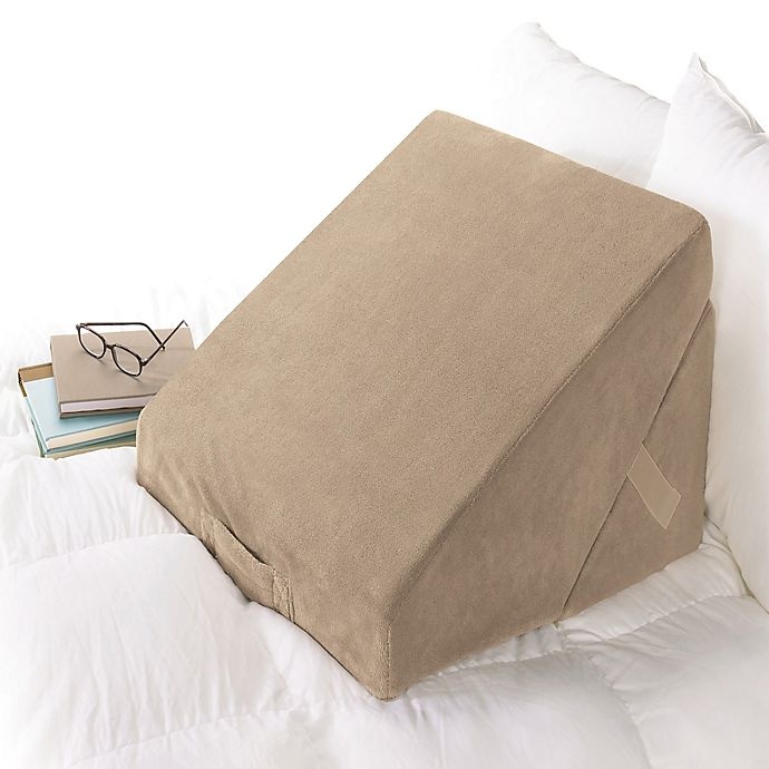 slide 1 of 4, Brookstone 4-in-1 Bed Wedge Pillow - Taupe, 1 ct