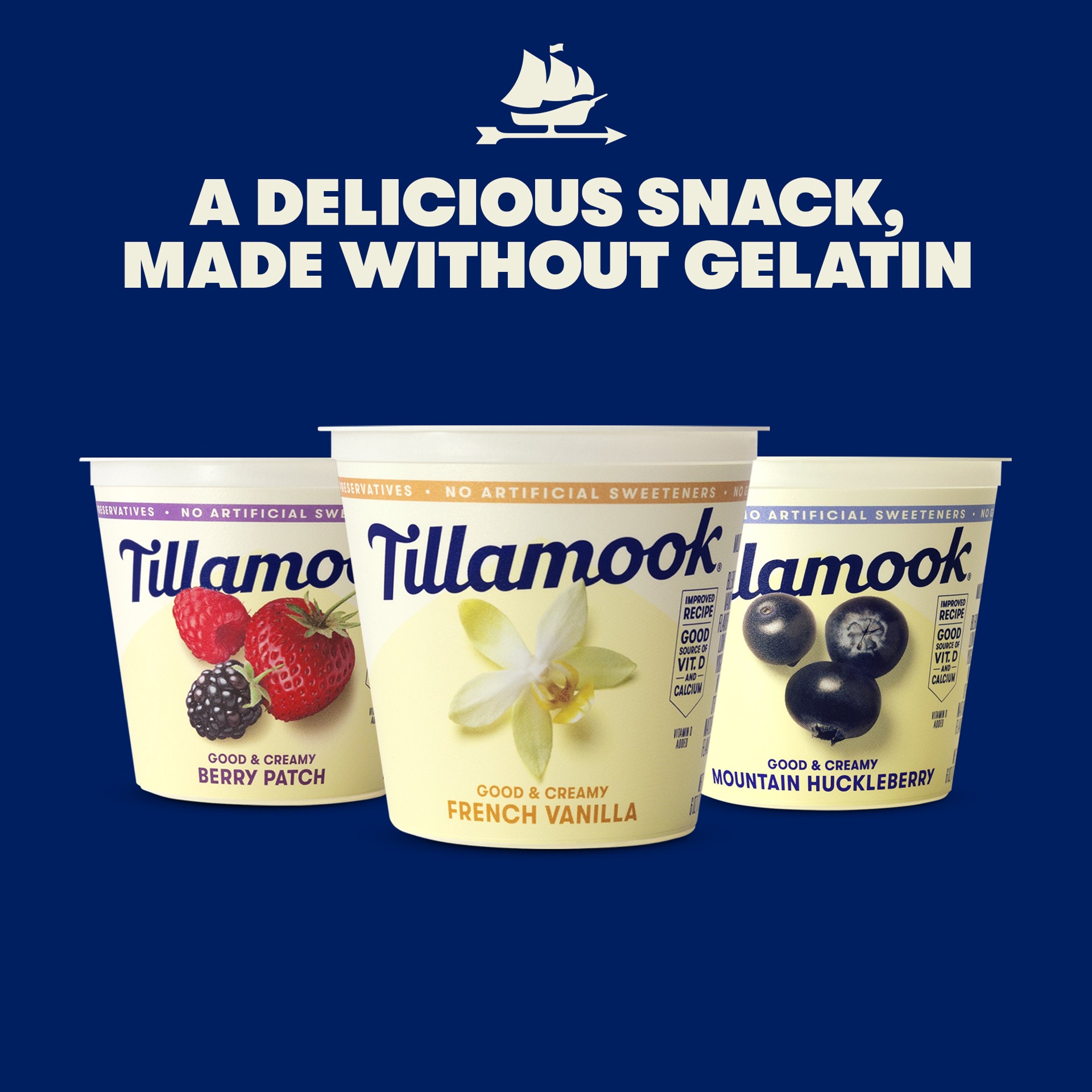 slide 3 of 4, Tillamook Mountain Huckleberry Low-Fat Yogurt, 6oz, 170 g