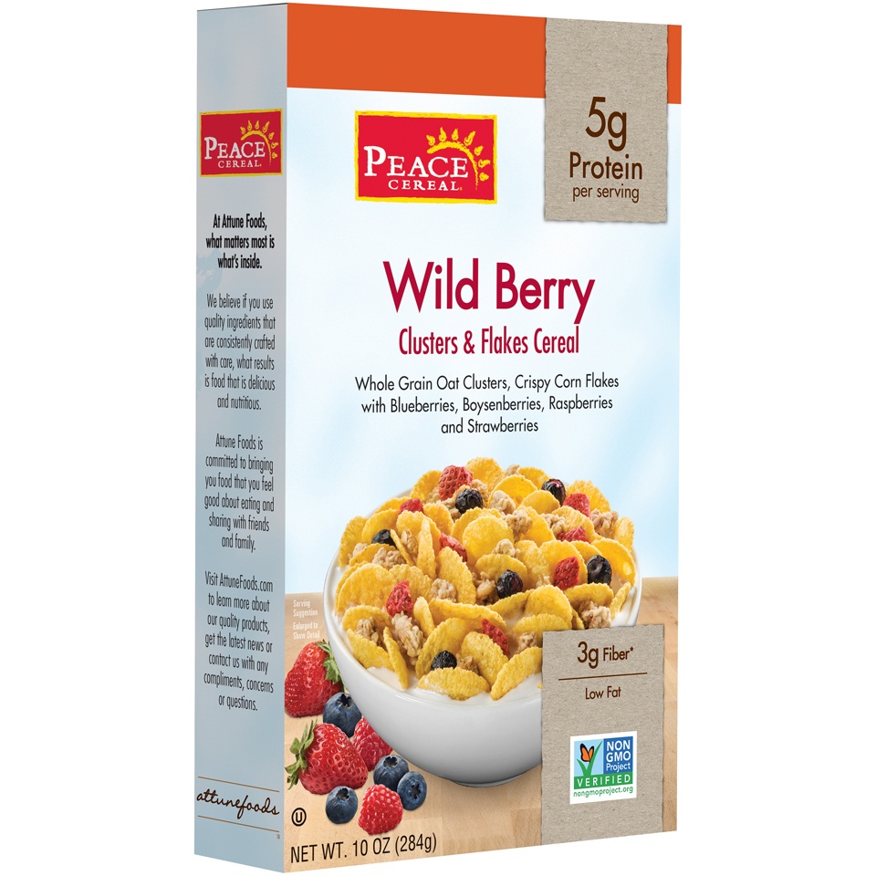 slide 1 of 1, Peace Cereal Cereal, Wild Berry, 10 oz