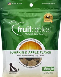 Fruitables Dog Treats Natural Crunchy Pumpkin & Apple Flavor 7 oz