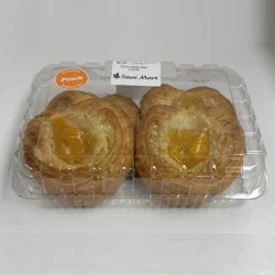 Peach Danish Snail, 4 Count