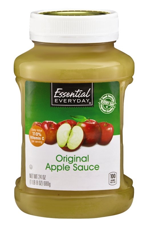 slide 1 of 1, Essential Everyday Applesauce, 24 oz