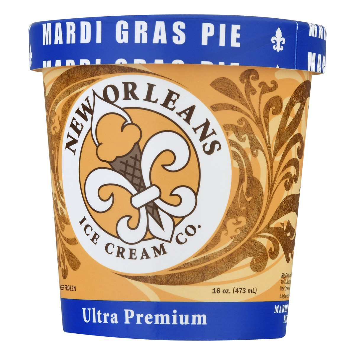 slide 4 of 11, New Orleans Ice Cream Co. Ultra Premium Mardi gras pie Ice Cream 16.0 oz, 16 oz