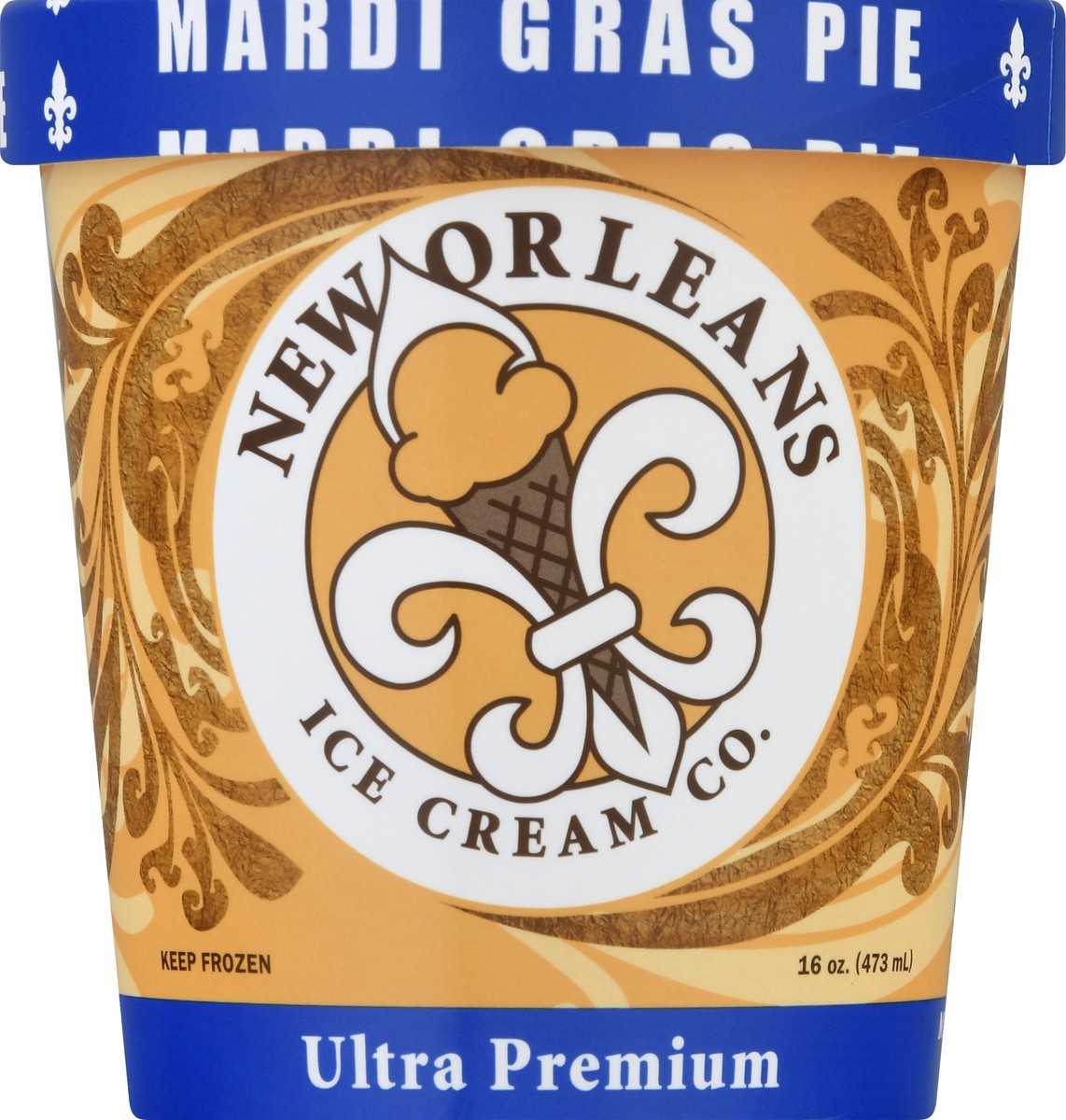 slide 8 of 11, New Orleans Ice Cream Co. Ultra Premium Mardi gras pie Ice Cream 16.0 oz, 16 oz