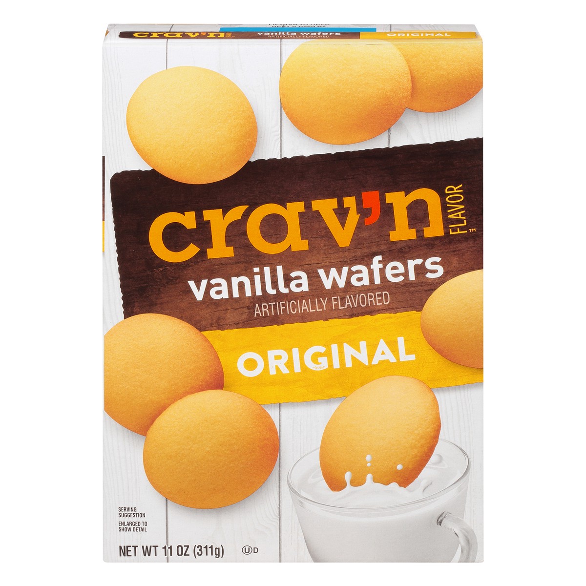 slide 1 of 10, Crav'n Flavor Original Vanilla Wafers, 11 oz