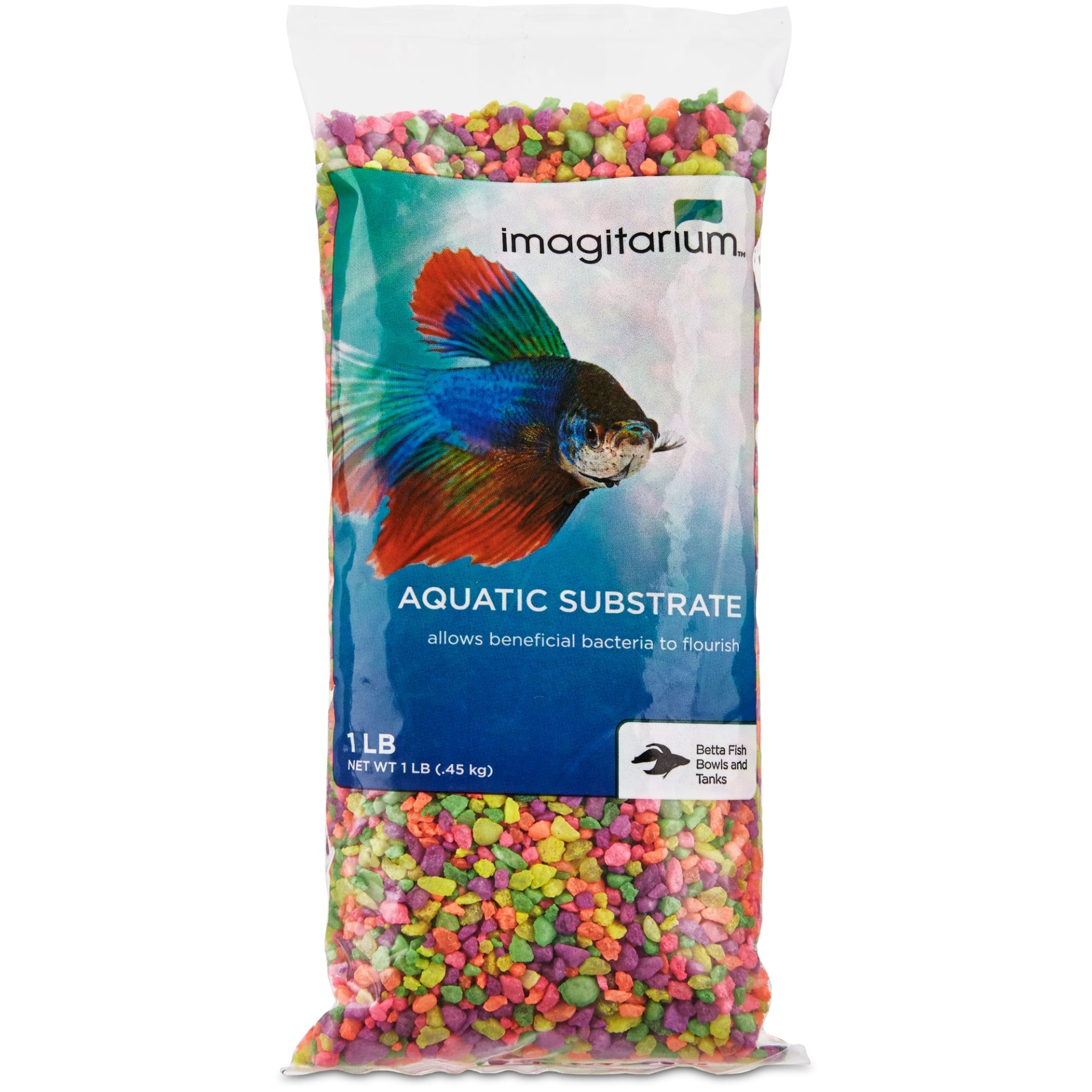 slide 1 of 1, Imagitarium Mini Rainbow Confetti Aquarium Gravel, 1 lb