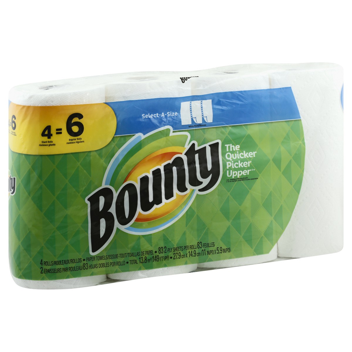 slide 3 of 10, Bounty Paper Towels 4 ea, 4 ct