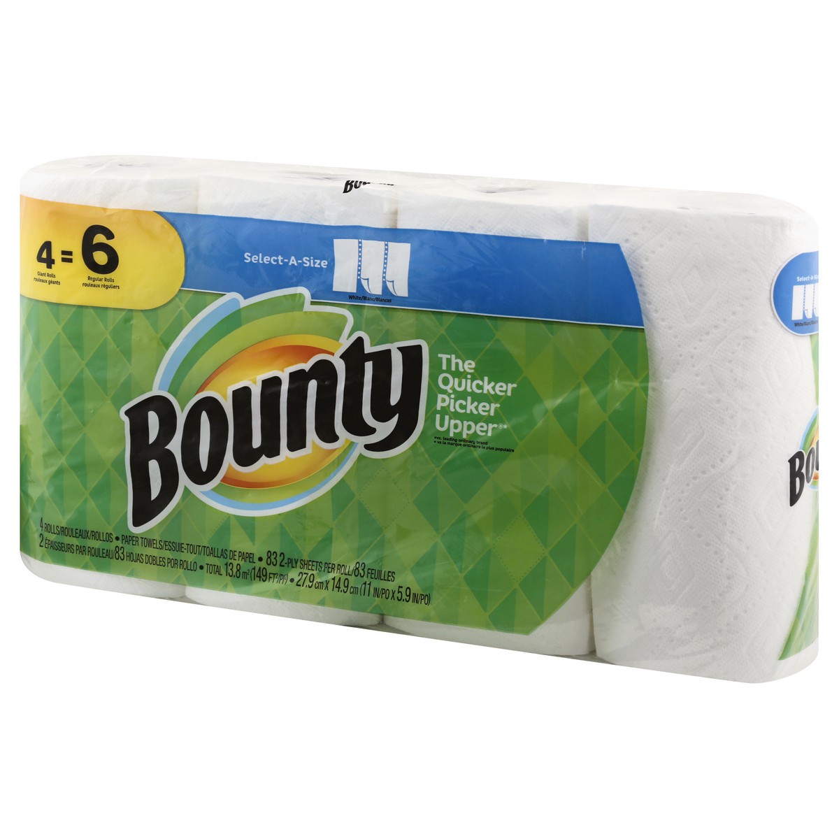 slide 6 of 10, Bounty Paper Towels 4 ea, 4 ct