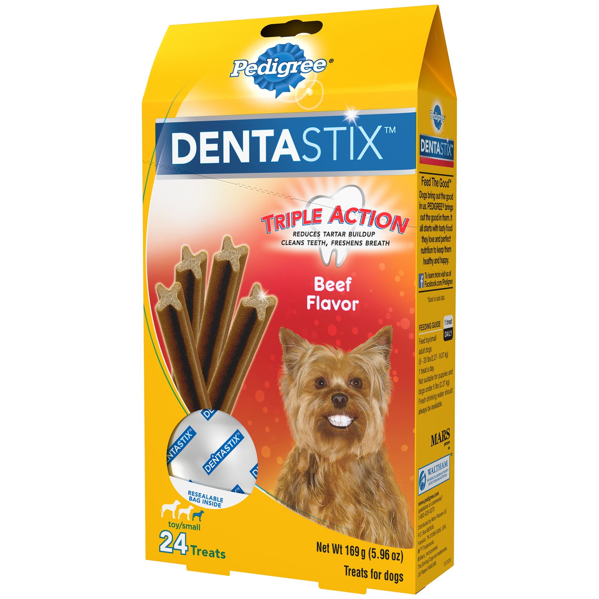 PEDIGREE DENTASTIX Toy/Small Dog Dental Treats Beef Flavor Dental Bones