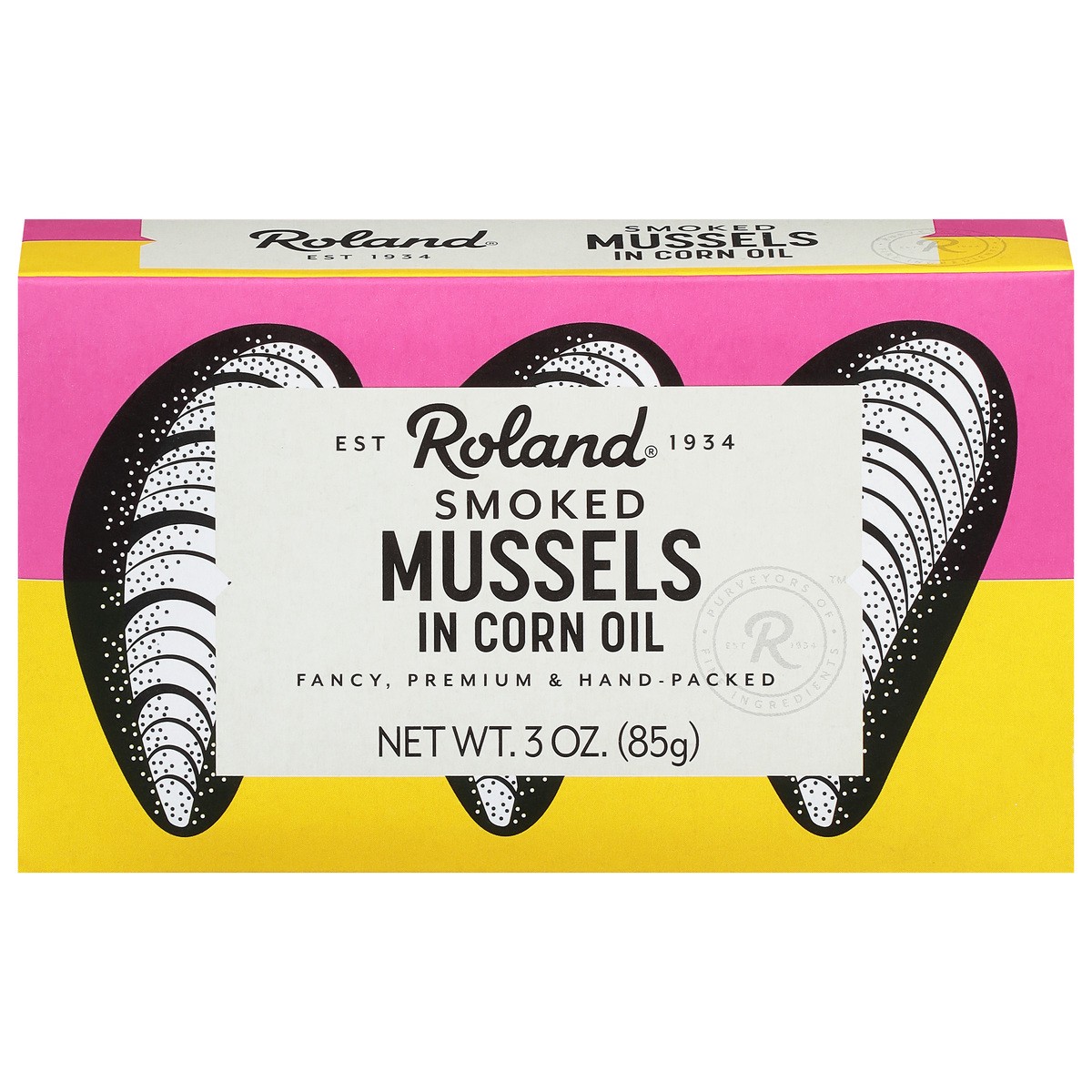 slide 1 of 11, Roland Smoked Mussels, 3 oz