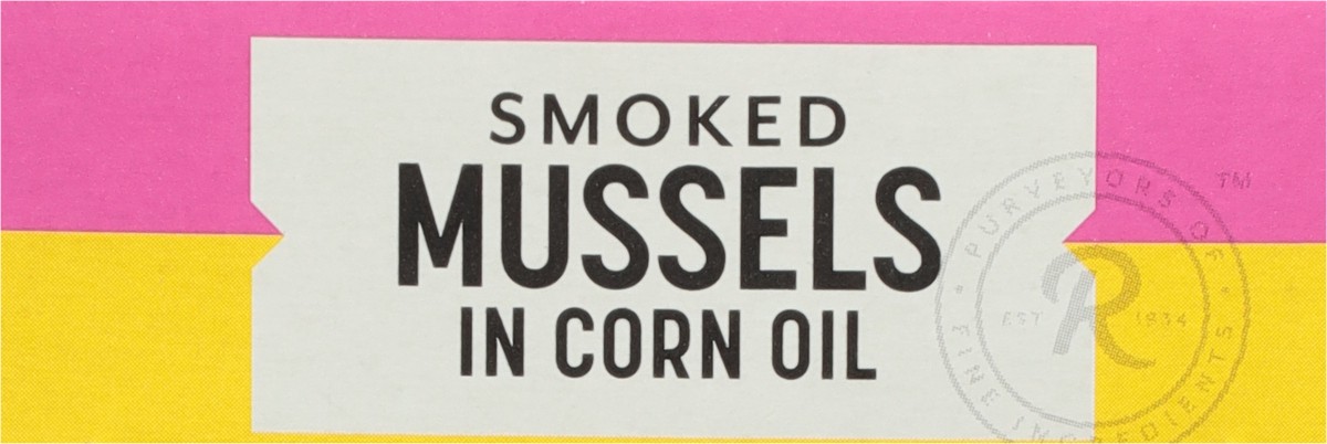 slide 6 of 11, Roland Smoked Mussels, 3 oz