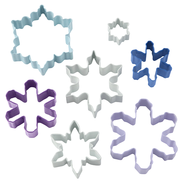 slide 1 of 1, Wilton Snowflake Cookie Cutter Set, 7 ct