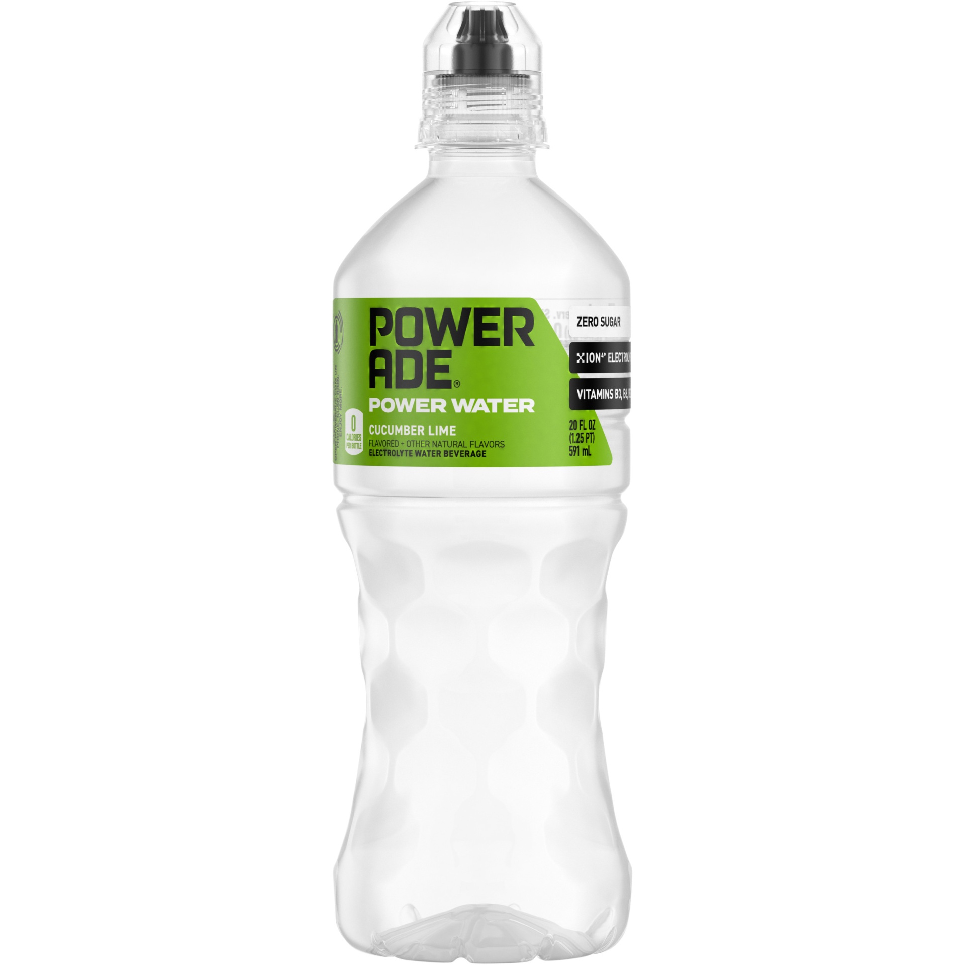 slide 2 of 13, Powerade Power Water Cucumber Lime Sports Drink, 20 fl oz