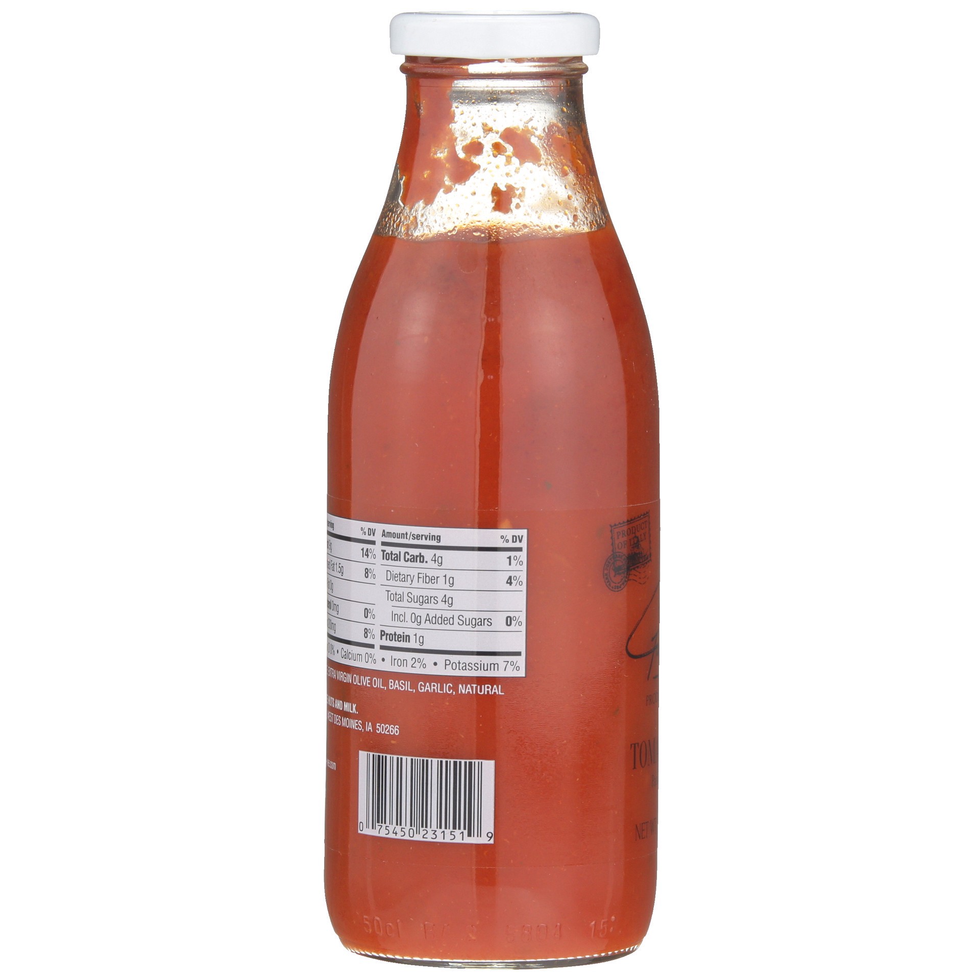 slide 6 of 6, Gustare Vita Tomato Basil Pasta Sauce, 17.6 oz