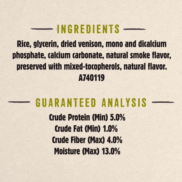 slide 3 of 9, Prime Purina Prime Bones Made in USA Facilities Limited Ingredient Medium Dog Treats, Chew Stick With Wild Venison, 4 ct; 9.7 oz