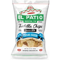 El Patio Texas Sized Salted Tortilla Chips