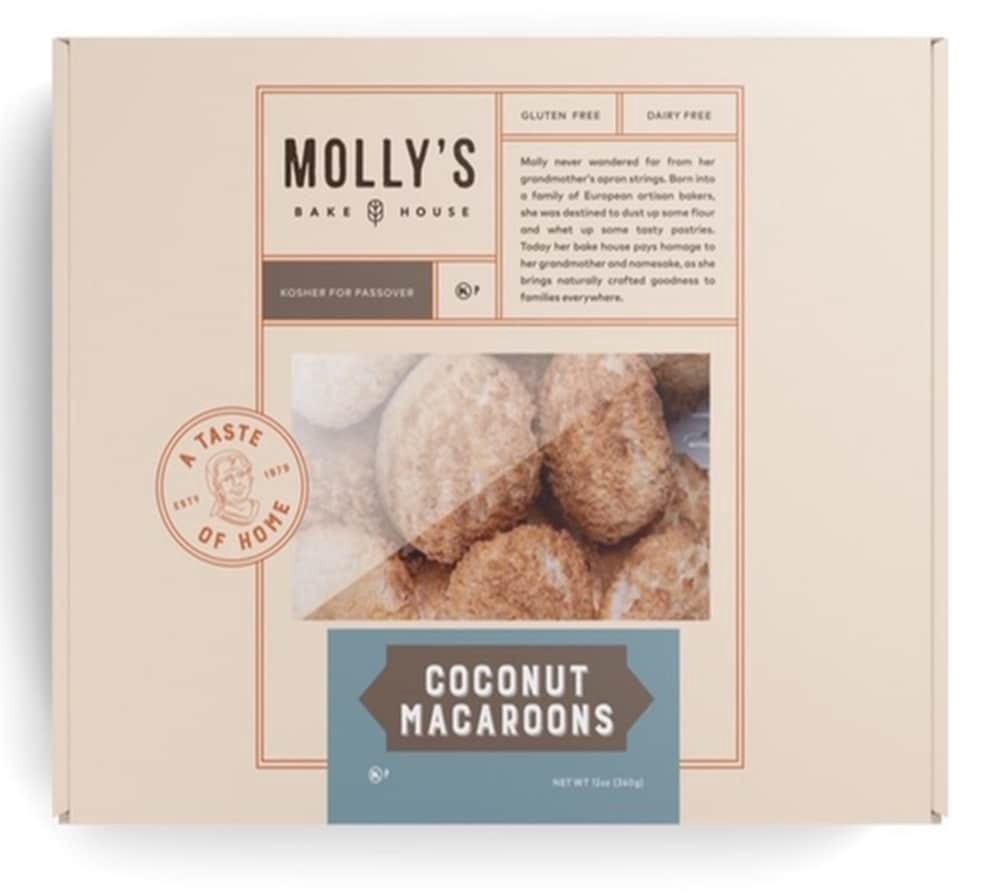slide 1 of 1, Molly's Jewish Bakery Mollys Coconut Macaroons - 12 Oz, 12 oz