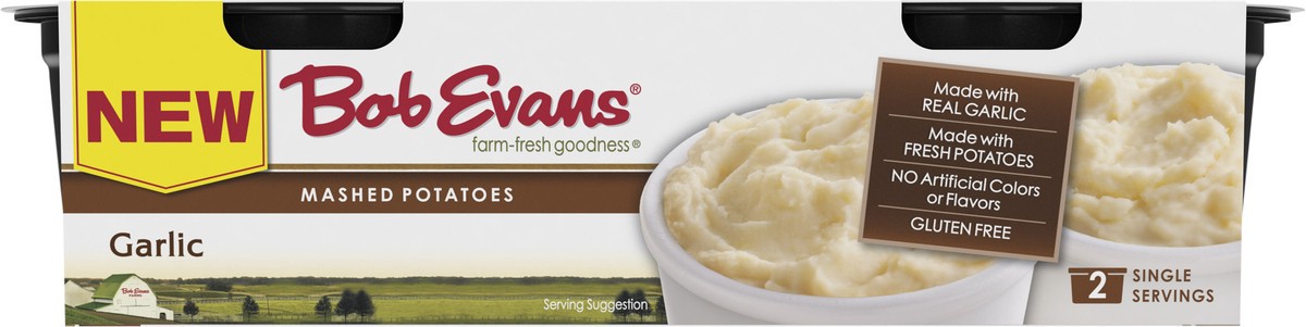 slide 6 of 12, Bob Evans Garlic Mashed Potatoes Single Serve 12 oz 2 ct, 12 oz