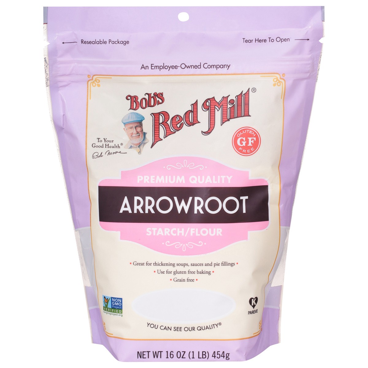 slide 1 of 9, Bob's Red Mill Arrowroot Premium Quality Starch/Flour 16 oz, 16 oz