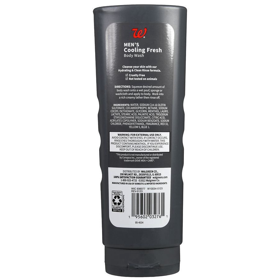 slide 2 of 5, Walgreens Men's Cooling Fresh Body Wash, 18 fl oz